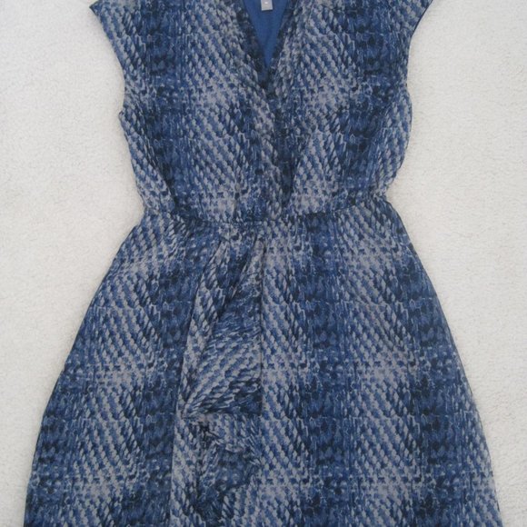 Converse One Star Dress Medium Blue Animal Print Cap Sleeve Womens Snake Skin - Picture 7 of 7